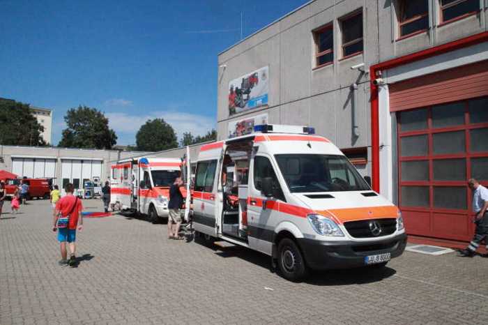 Rettungsdienste waren ebenfalls mit dabei