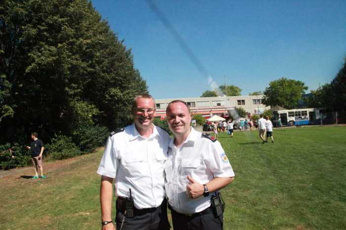 Sascha Dömming stellvertr. Wehrführer und Markus Meier Wehrführer