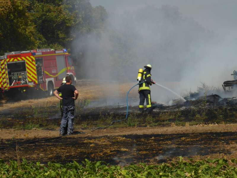 Brandbekämpfung (Foto: M. Pessara / BF Mainz)