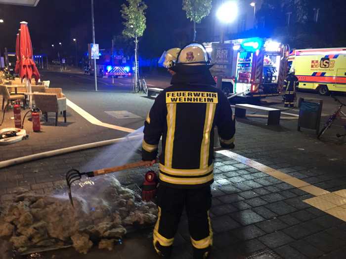 Feuerwehr Weinheim - Einsatz am Bahnhof