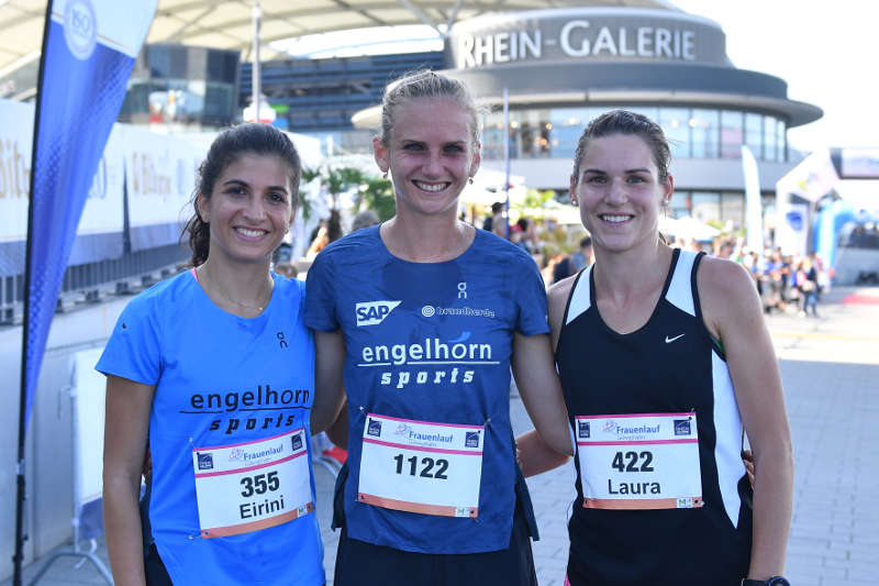 v.l.: Eirini Tsoupaki, Fabienne Amrhein, Laura Pauli (Foto: PIX Sportfotos)