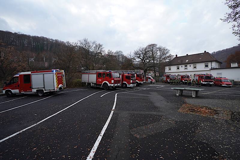 Neustadt Weinstraße Feuerwehr Übung (Foto: Reinhard Schnell)