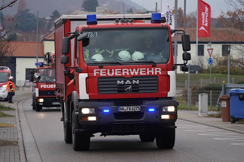 Neustadt Weinstraße Feuerwehr Übung (Foto: Reinhard Schnell)