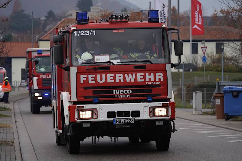 Neustadt Weinstraße Feuerwehr Übung (Foto: Holger Knecht)
