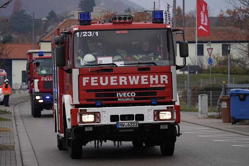 Neustadt Weinstraße Feuerwehr Übung (Foto: Reinhard Schnell)
