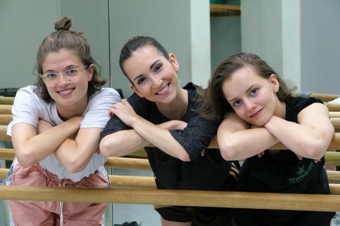 v.l.n.r.: Ida Kaufmánn, Maria Morillas Alonso, Maria Kobzewa; Foto: Björn Hadem