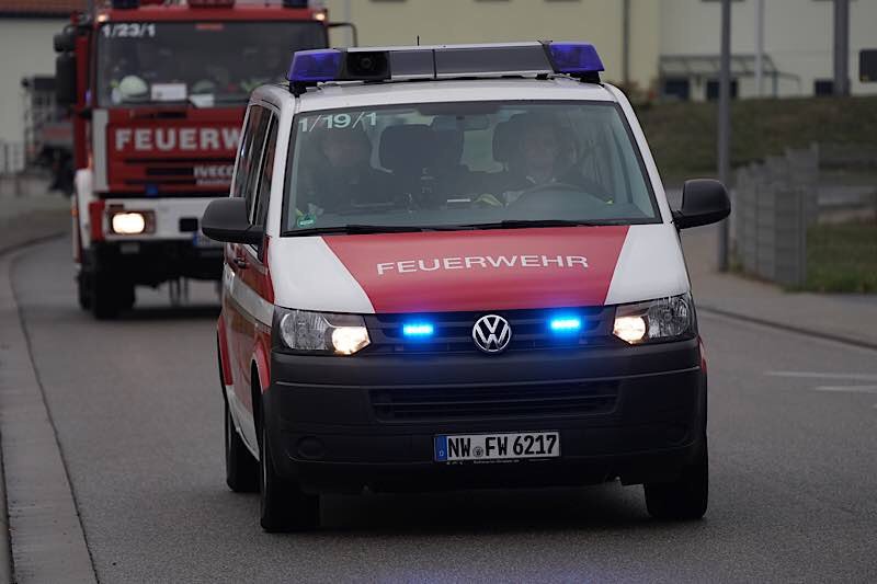 Neustadt Weinstraße Feuerwehr Übung (Foto: Reinhard Schnell)