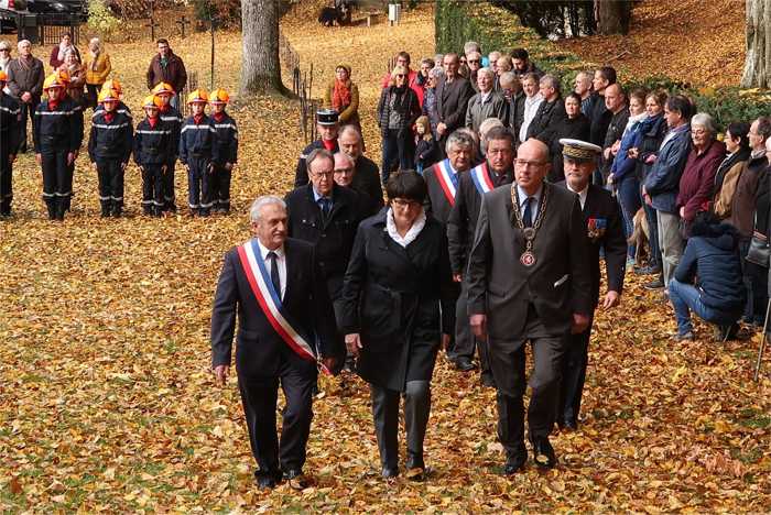 Bildunterschrift: Gedenkfeier in Sainte Marie-aux-Mines Foto: Mangei