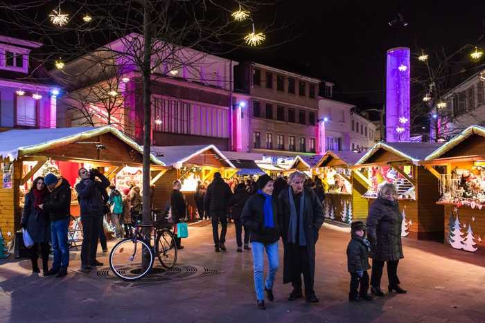 Festlich: Der Weihnachtsmarkt in Landaus elsässischer Partnerstadt Hagenau. (Quelle: Emmanuel Viverge).