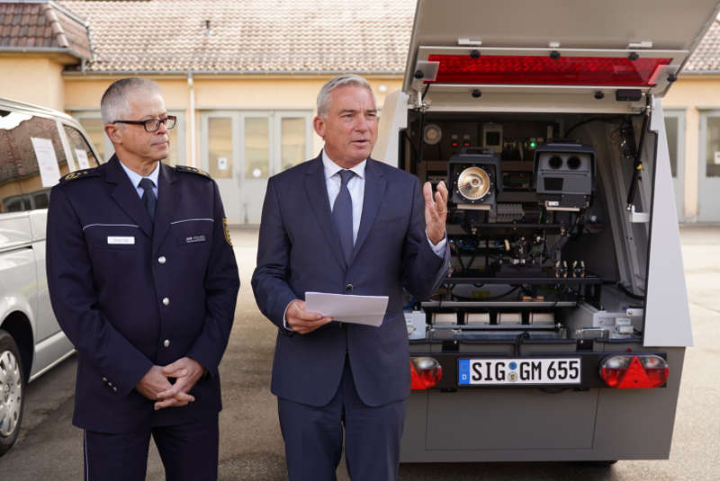 Detlef Werner, Inspekteur der Polizei, und Innenminister Thomas Strobel (Foto: Innenministerium)