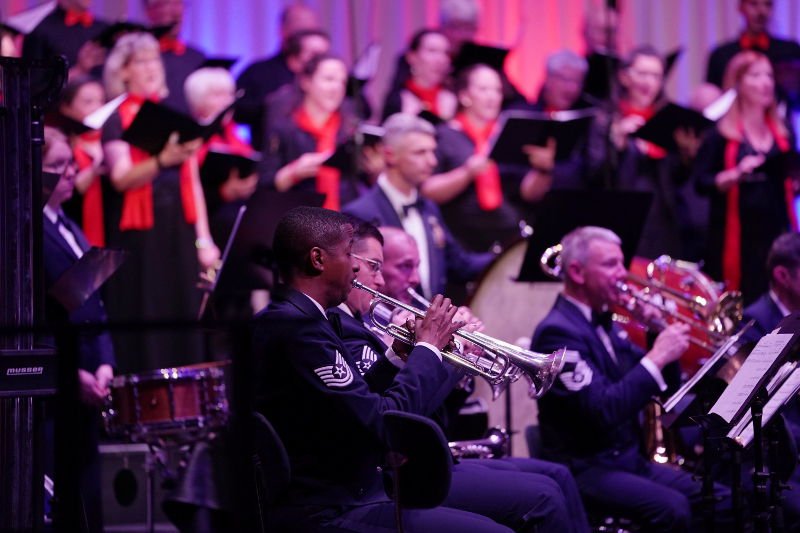 Kaiserslautern Weihnachtskonzert holiday concert USAFE Band (Foto: Reinhard Schnell)