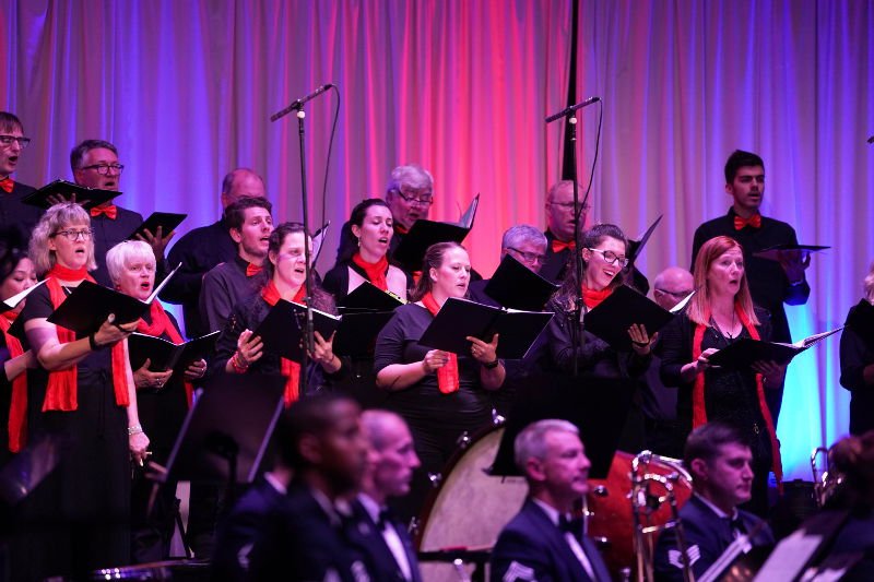 Kaiserslautern Weihnachtskonzert holiday concert USAFE Band (Foto: Reinhard Schnell)