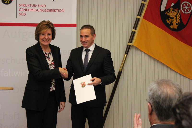 Ministerpräsidentin Malu Dreyer, künftiger SGD Süd Präsident Prof. Dr. Hannes Kopf (Foto: SGD Süd)