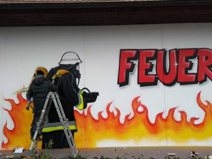 Graffiti fertig Bild: Peters