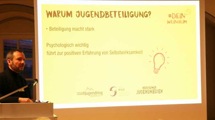 KickOff-Veranstaltung eröffnet stadtweite Workshops des Stadtjugendrings Weinheim zur Jugendbeteiligung in der Stadt und den Ortsteilen – Motto: #DEINWeinheim