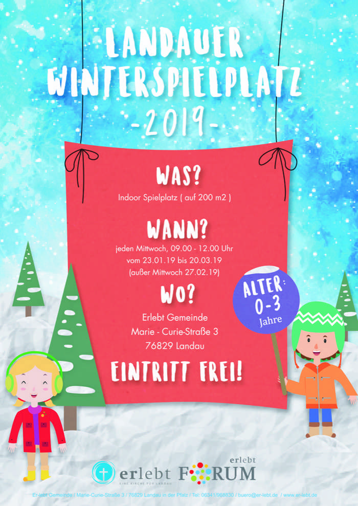 Winterspielplatz Plakat 2019