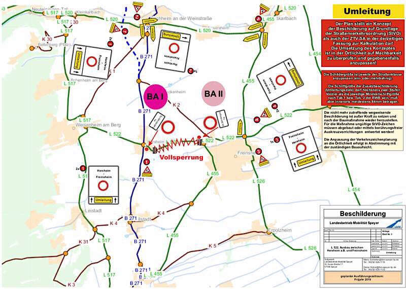 Umleitung (Quelle: LBM Speyer)