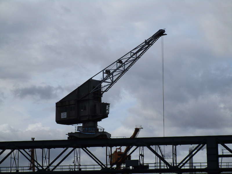 Am Rheinhafen Karlsruhe (Alle Fotos: Hannes Blank und Sarah Kohl)