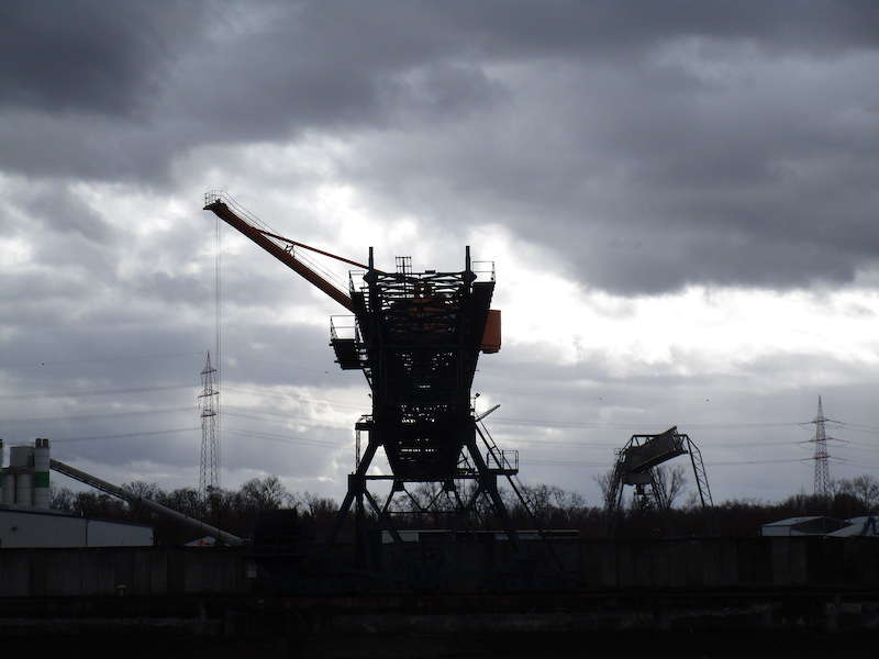 Am Rheinhafen Karlsruhe (Alle Fotos: Hannes Blank und Sarah Kohl)