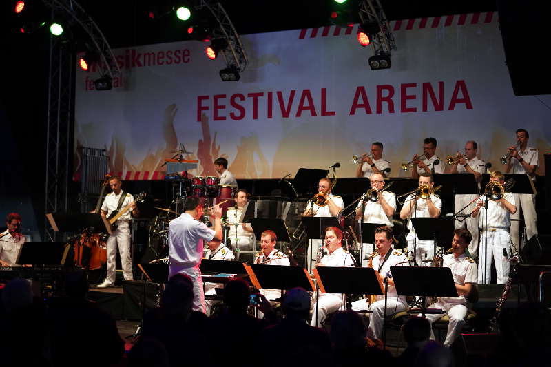 Frankfurt Musikmesse 2019 Big Band der Bundeswehr (Foto: Reinhard Schnell)