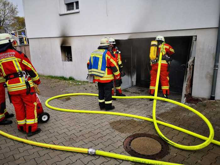 Kellerbrand in Mehrfamilienhaus © Feuerwehr Bruchsal