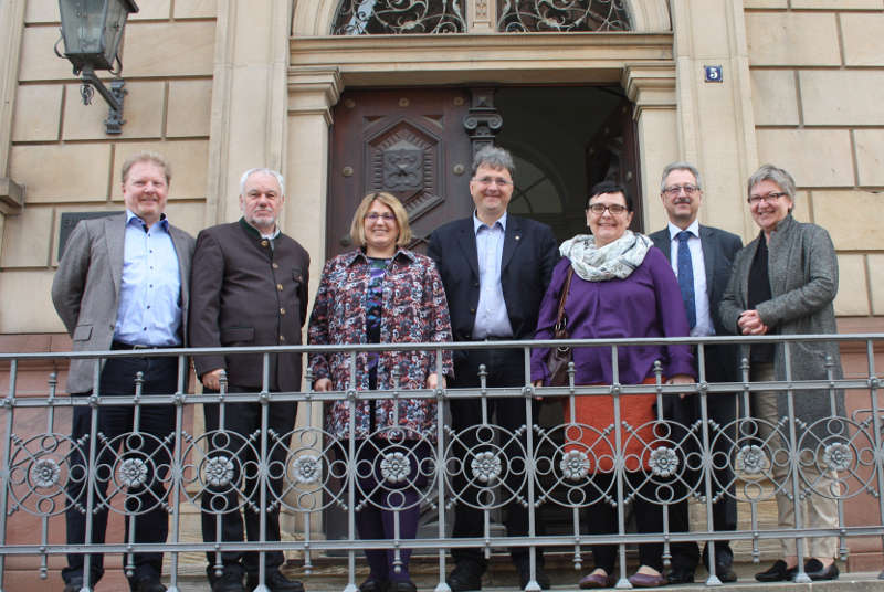 Thomas Niederberger, Karl Schiefermair (Österreich), Sabine Schönwetter (Österreich), Michael Landgraf, Monika Faes (Österreich), Manfred Sutter, Dorothee Wüst. (Foto: lk)