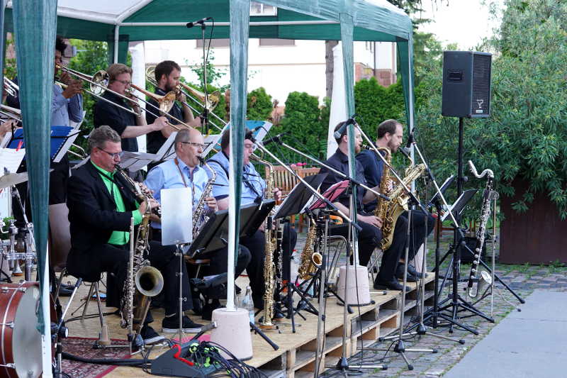 Neustadt Heim'sche Privat-Sektkellerei Blue note BIG BAND (Foto: Reinhard Schnell)