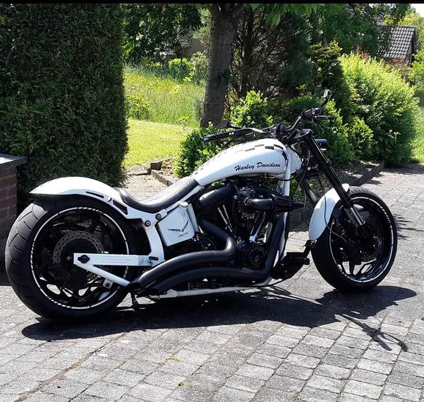 Gestohlenes Motorrad, weiße Harley
