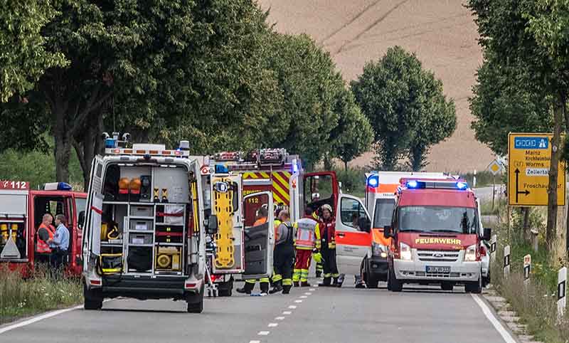 Dreisen Marnheim Verkehrsunfall (Foto: Helmut Dell)
