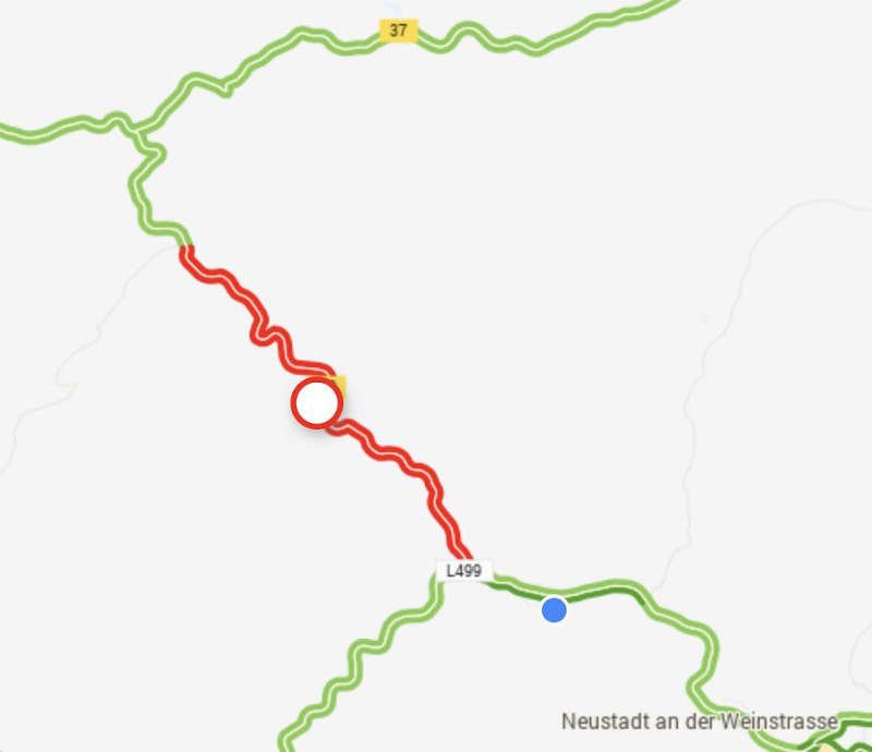 B39 - Neidenfels Weidenthal gesperrt