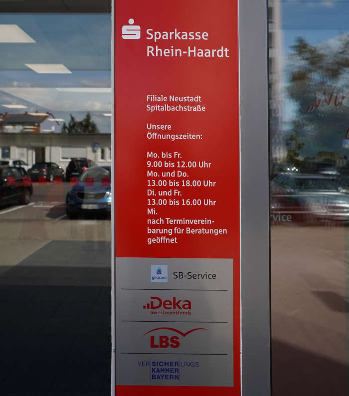 Neustadt Sparkasse Rhein-Haardt Beratungszentrum Spitalbachstraße (Foto: Reinhard Schnell)