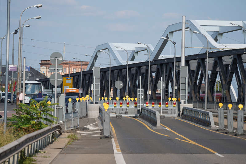 Ludwigshafen Hochstraße Süd Sperrung (Foto: Reinhard Schnell)