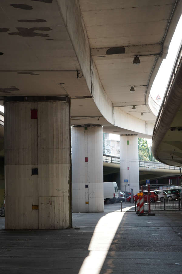 Ludwigshafen Hochstraße Süd Sperrung (Foto: Reinhard Schnell)