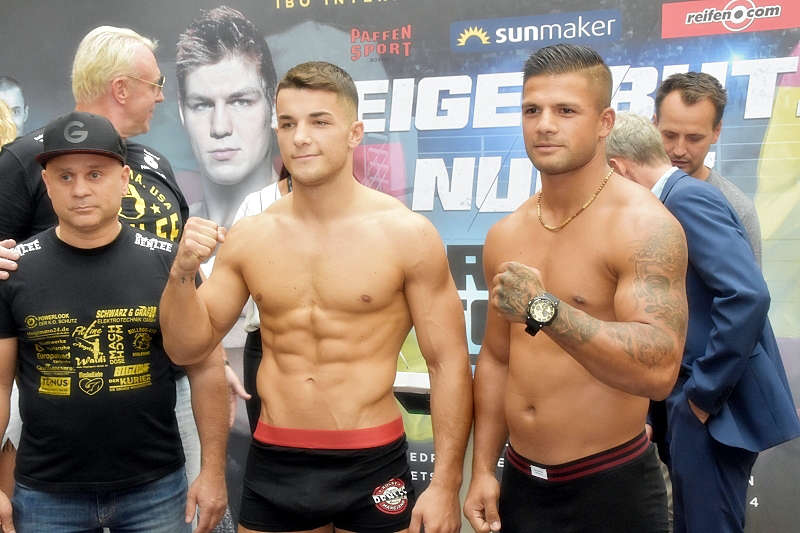 Ludwigshafen Sauerland-Boxgala 2019 Wiegen (Foto: LT)