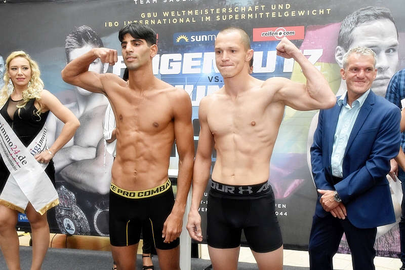 Ludwigshafen Sauerland-Boxgala 2019 Wiegen (Foto: LT)