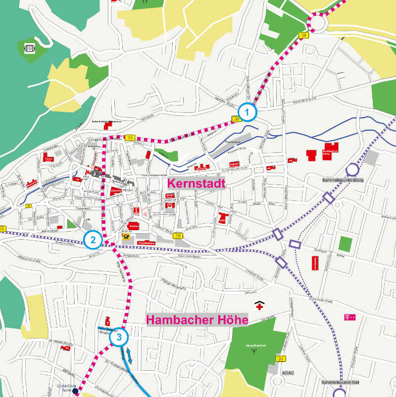 Weinstraßentag - Plan (Quelle: Stadtverwaltung Neustadt)