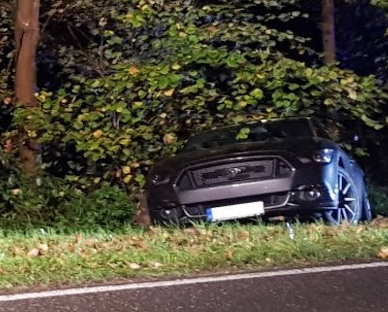 Der Sportwagen wurde stark beschädigt (Foto; Feuerwehr Neustadt)