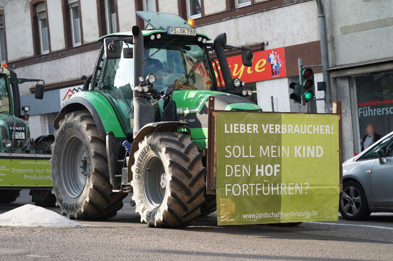 Neustadt Traktor Demo 2019 (Foto: Reinhard Schnell)
