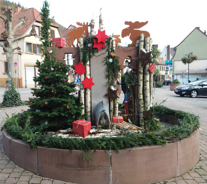 Der Winterbrunnen 2019 (Foto: FWG Lambrecht)