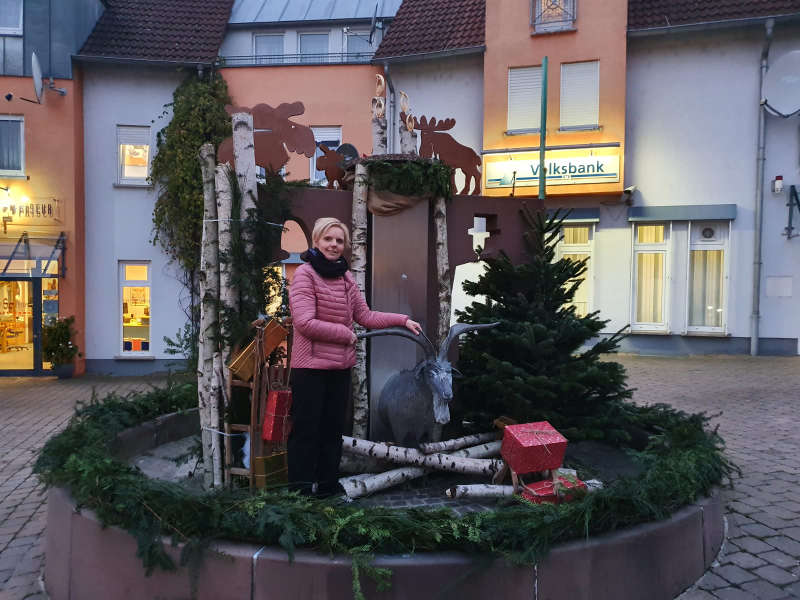 Der Winterbrunnen 2019 (Foto: FWG Lambrecht)