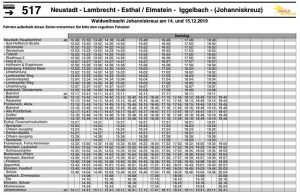 Busfahrplan - Anklicken zum Öffnen