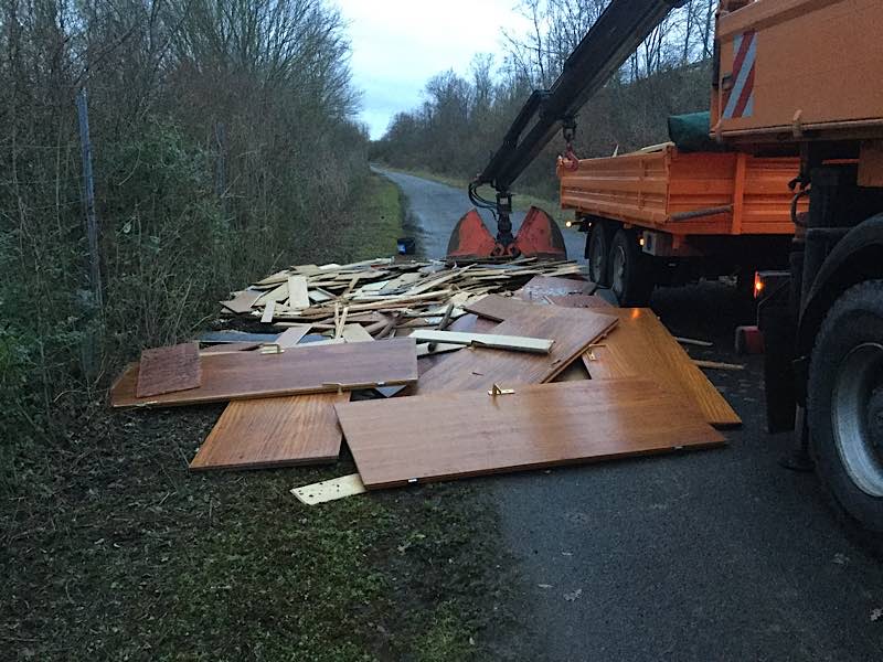 Der Sperrmüll wurde von der Stadtverwaltung beseitigt (Foto: Stadtverwaltung Neustadt)