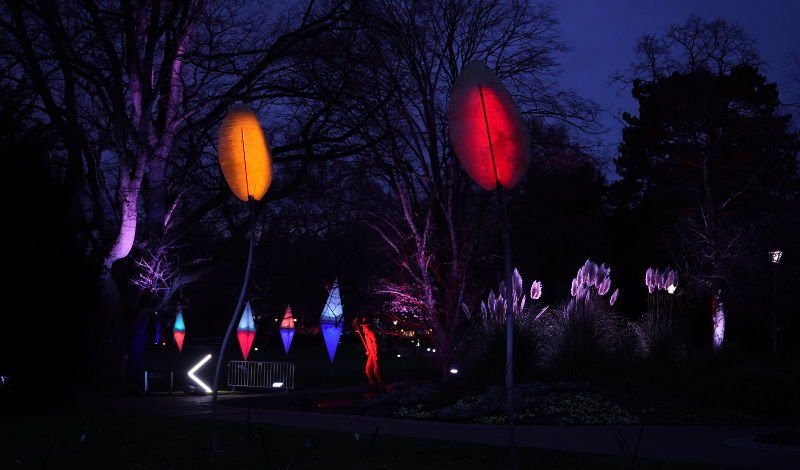 Mannheim Luisenpark Winterlichter 2020 (Foto: Holger Knecht)