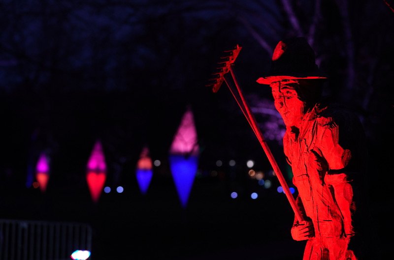 Mannheim Luisenpark Winterlichter 2020 (Foto: Holger Knecht)