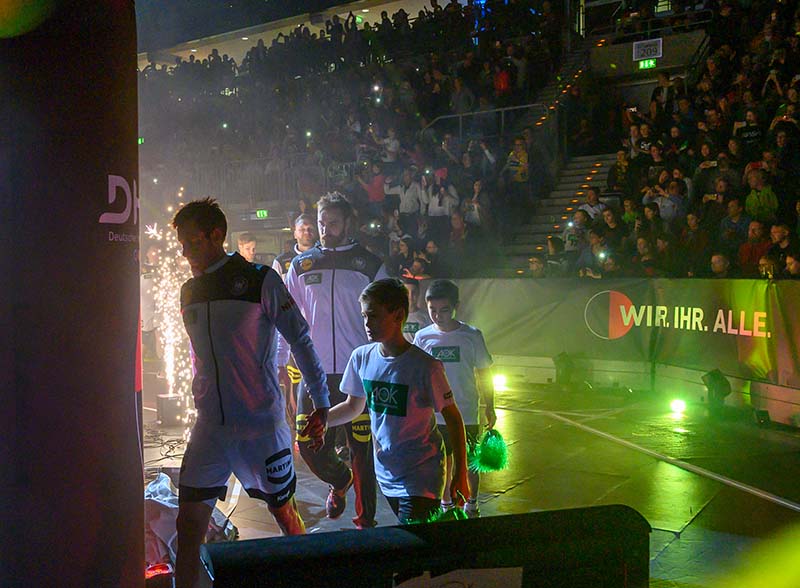 Mannheim Handball Nationalmannschaft Deutschland Island (Foto: Helmut Dell)