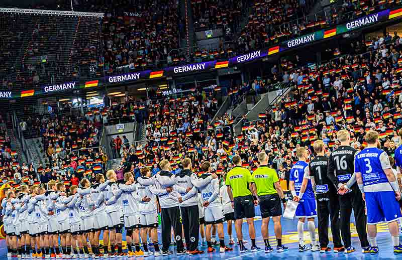 Mannheim Handball Nationalmannschaft Deutschland Island (Foto: Helmut Dell)