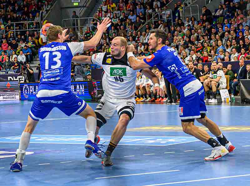 Mannheim Handball Nationalmannschaft Deutschland Island (Foto: Helmut Dell)