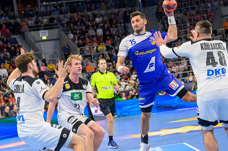 Mannheim Handball Nationalmannschaft Deutschland Island (Foto: Helmut Dell)