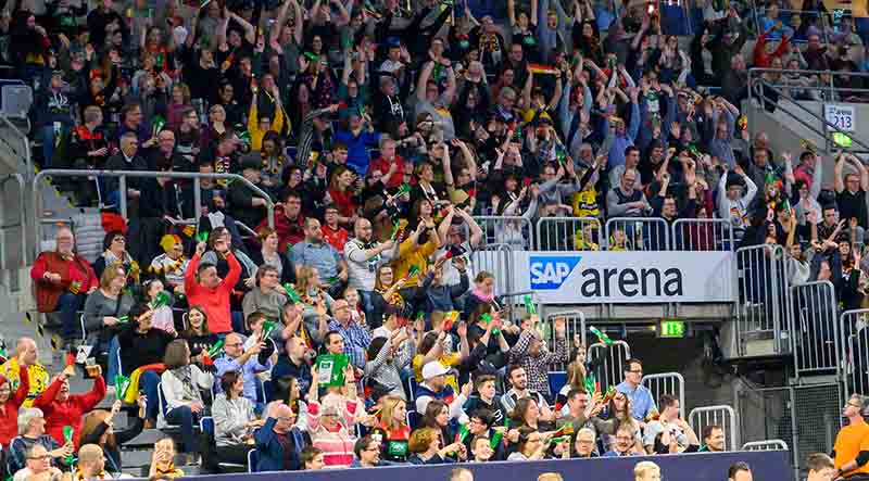 Mannheim Handball Nationalmannschaft Deutschland Island (Foto: Helmut Dell)