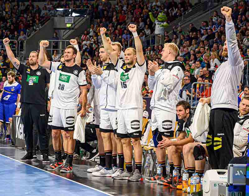 Mannheim Handball Nationalmannschaft Deutschland Island (Foto: Helmut Dell)